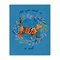 Stupell Industries Orange Cat on Wreath Canvas Wall Art Design by Metka Hiti